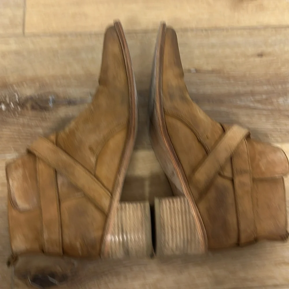 Free People Booties Back Loop Ankle size 7.5 EU size 38